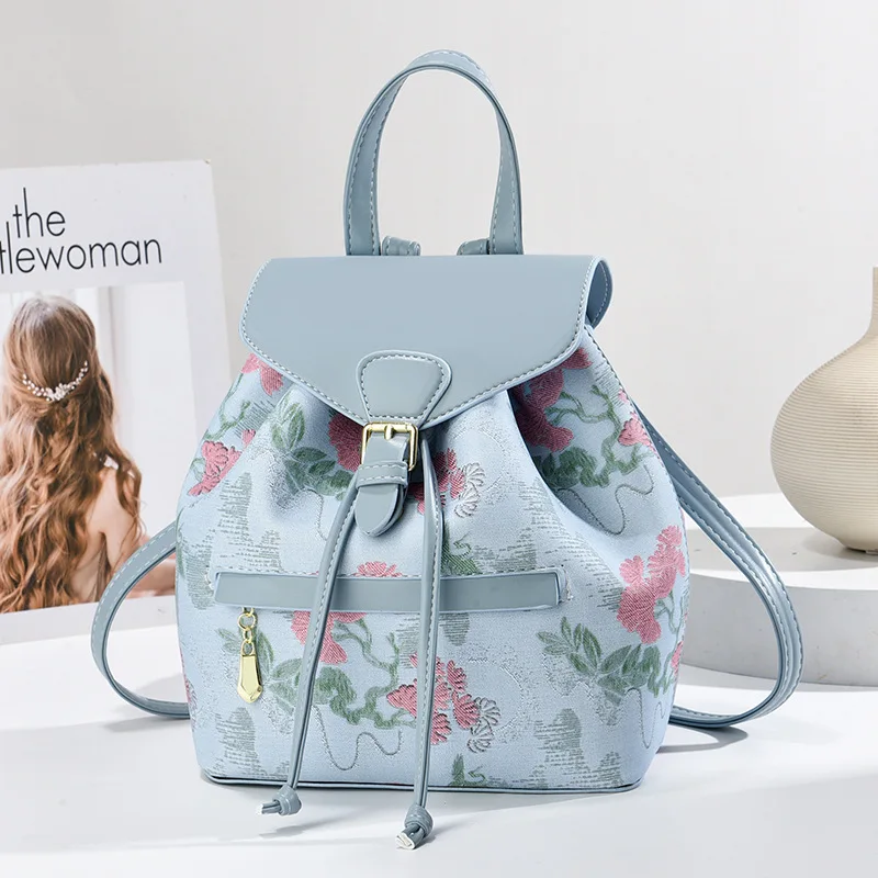 Fashion Backpack Women - Nieuwe vrouwelijke rugzak Casual mode Borduren