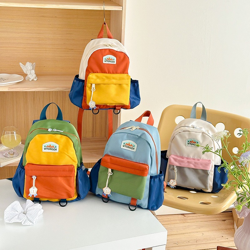 Canvas Backpack Casual - Nieuwe kleurrijk gebloemde kinderrugzak, schattige kleuterschoolrugzak