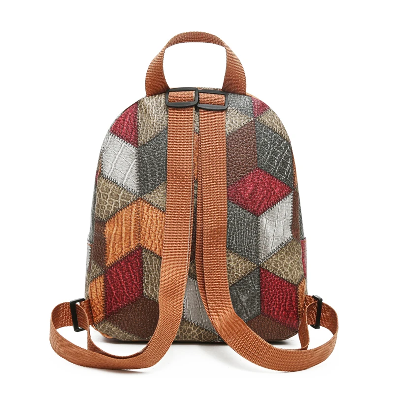 Stijlvolle patchwork rugzak vo - Fashion Backpack Women recensie en prijs