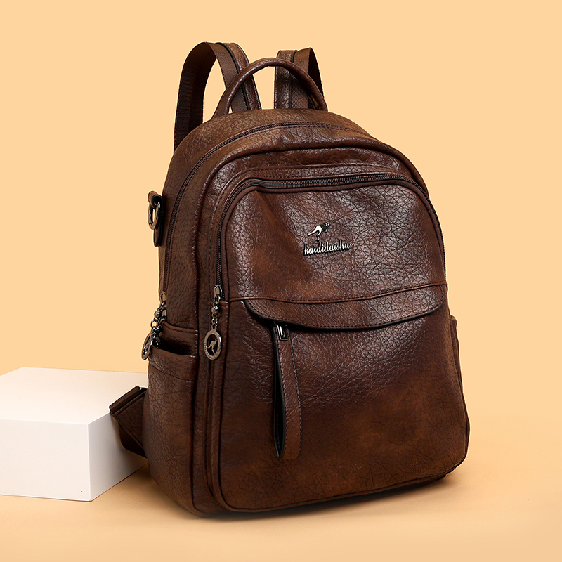 Hoge kwaliteit leren rugzak vo - Fashion Backpack Women recensie en prijs